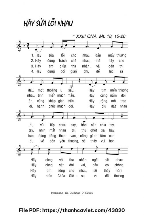 Hãy sửa lỗi nhau - Lm. La Thập Tự - trang 1