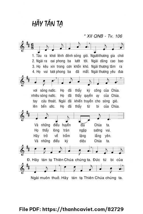 Hãy tán tạ - Lm. La Thập Tự - trang 1