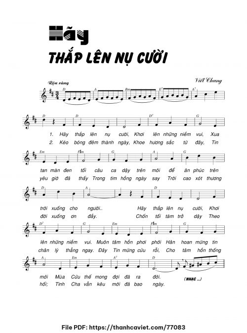 Hãy thắp lên nụ cười - Viết Chung - trang 1