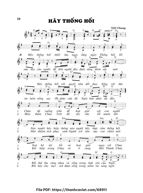Hãy thống hối - Viết Chung - trang 1