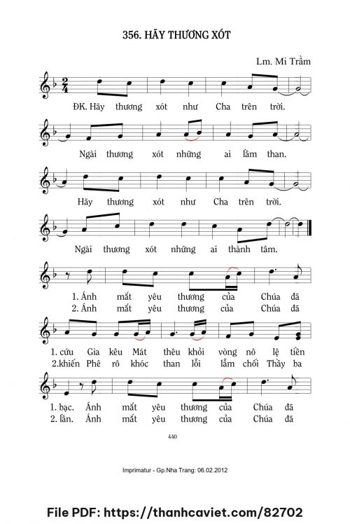 Hãy thương xót - Lm. Mi Trầm - trang 1