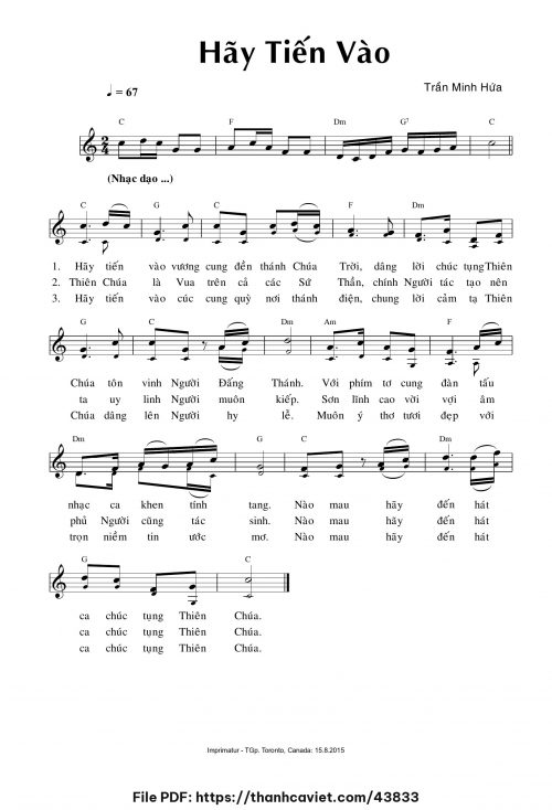 Hãy tiến vào - Trần Minh Hứa - trang 1