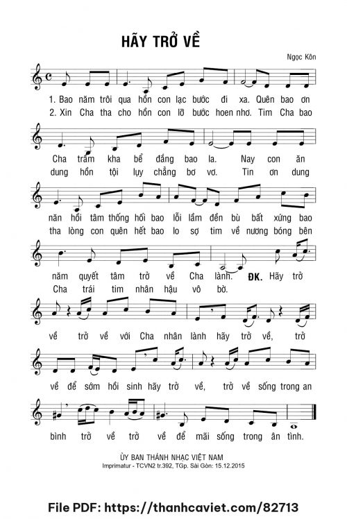Hãy trở về - Ngọc Kôn - trang 1