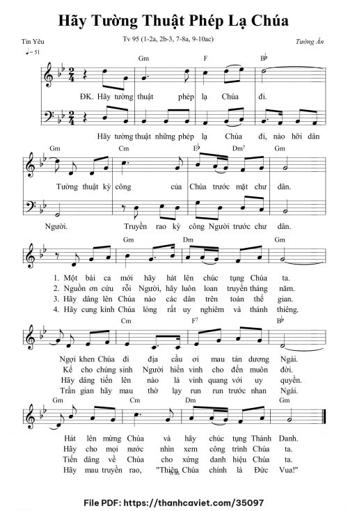 Hãy tường thuật phép lạ Chúa - Tường Ân - trang 1