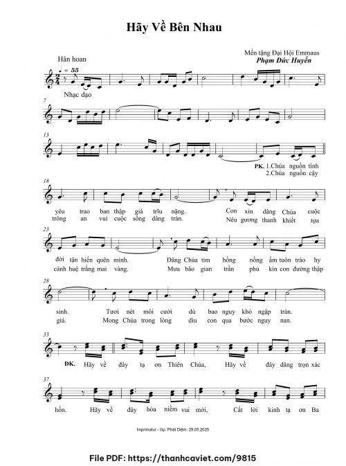 Hãy về bên nhau - Phạm Đức Huyến - trang 1