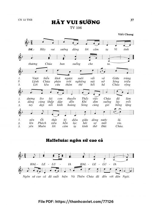 Hãy vui sướng - Viết Chung - trang 1