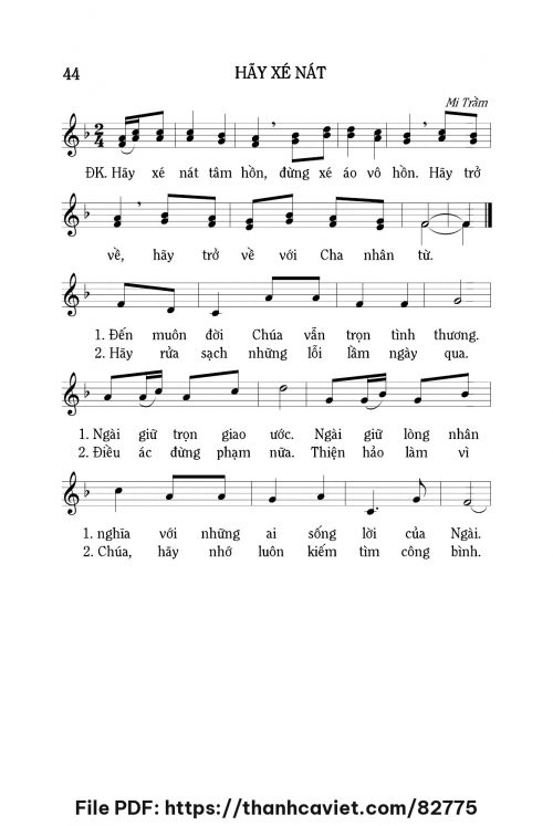 Hãy xé nát - Lm. Mi Trầm - trang 1