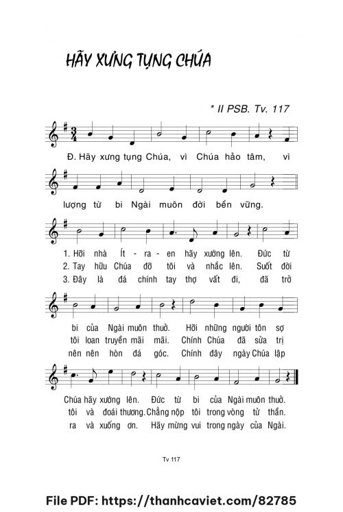 Hãy xưng tụng Chúa - Lm. La Thập Tự - trang 1