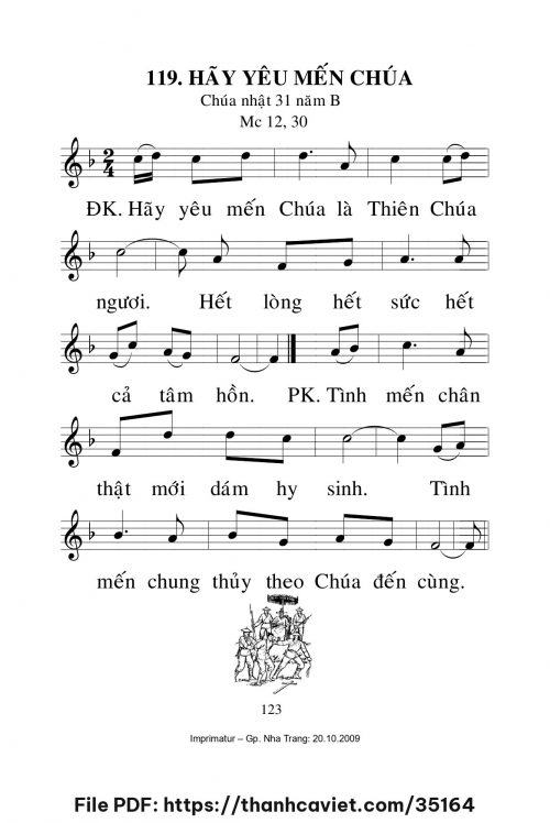 Hãy yêu mến Chúa [CN31 TNB] – - Lm. Mi Trầm - trang 1