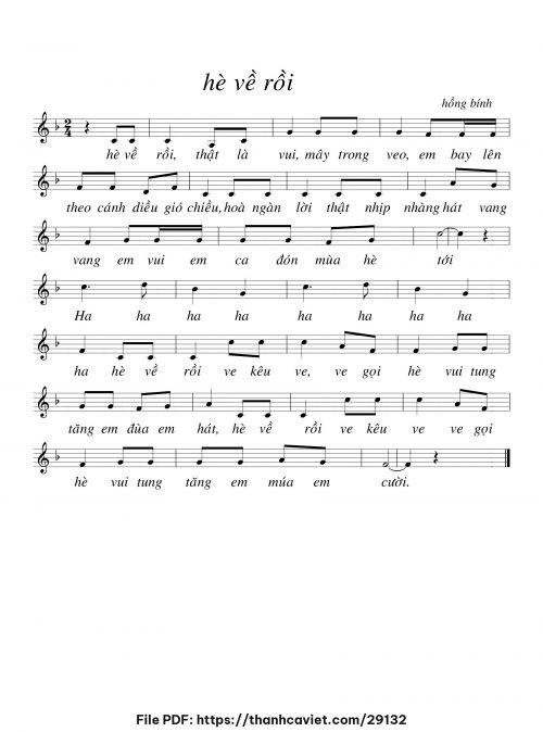 Hè về rồi - Hồng Bính - trang 1