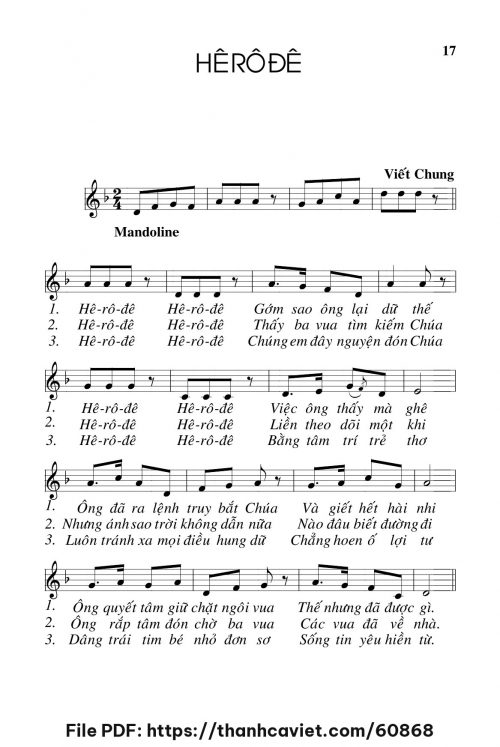 Hêrôđê - Viết Chung - trang 1