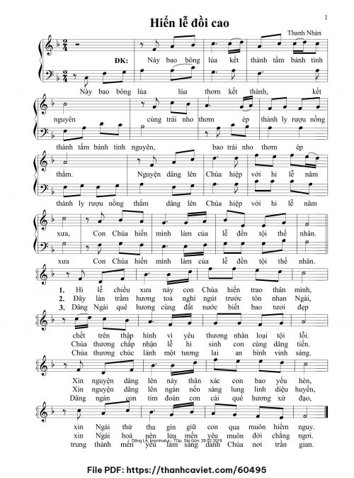 Hiến lễ đồi cao - Thanh Nhàn - trang 1