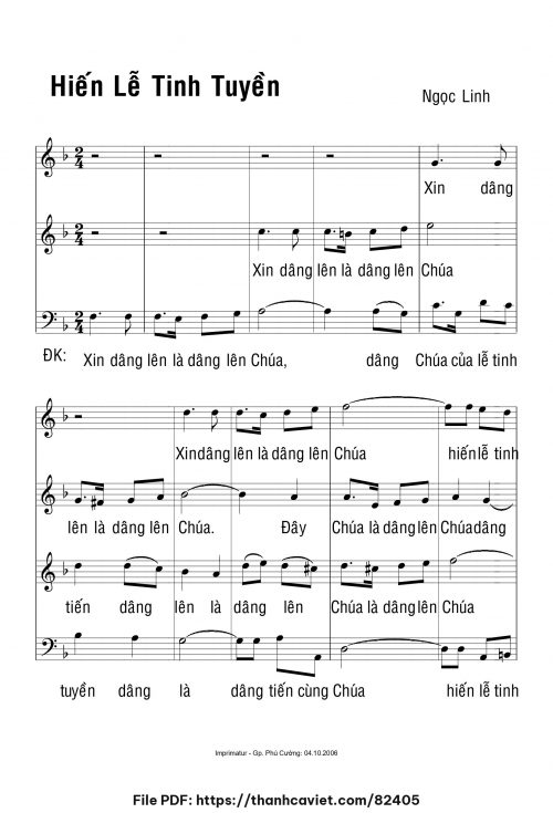 Hiến lễ tinh tuyền - Ngọc Linh - trang 1