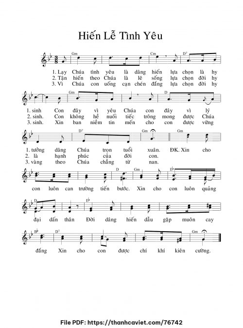 Hiến lễ tình yêu - Chưa biết - trang 1