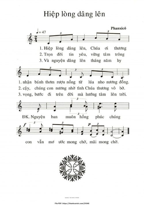 Hiệp lòng dâng lên - Phanxicô - trang 1