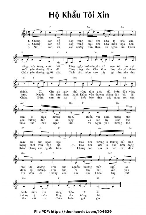 Hộ khẩu tôi xin - Chưa biết - trang 1