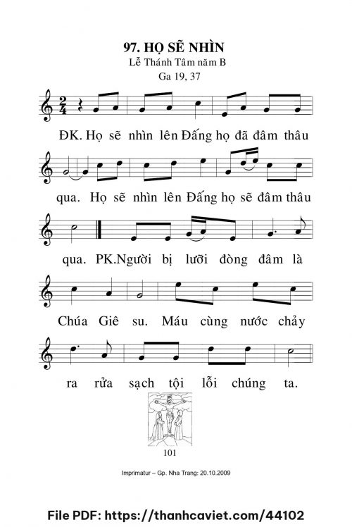 Họ sẽ nhìn [Lễ Thánh Tâm năm B] – - Lm. Mi Trầm - trang 1