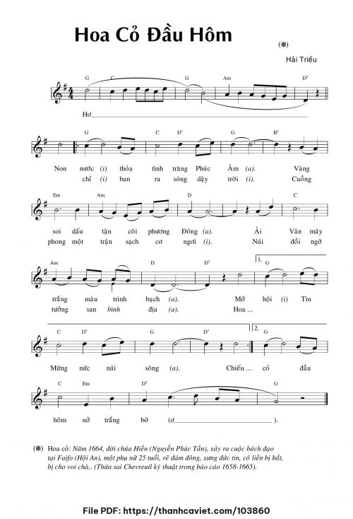 Hoa cỏ đầu hôm - Hải Triều - trang 1