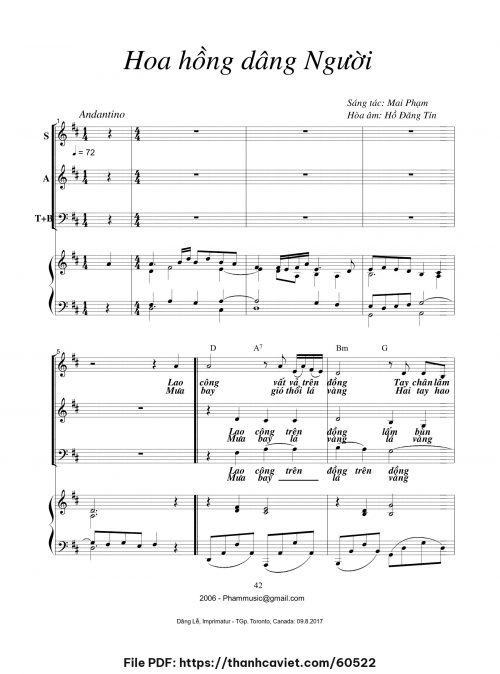 Hoa hồng dâng Người - Mai Phạm - trang 1