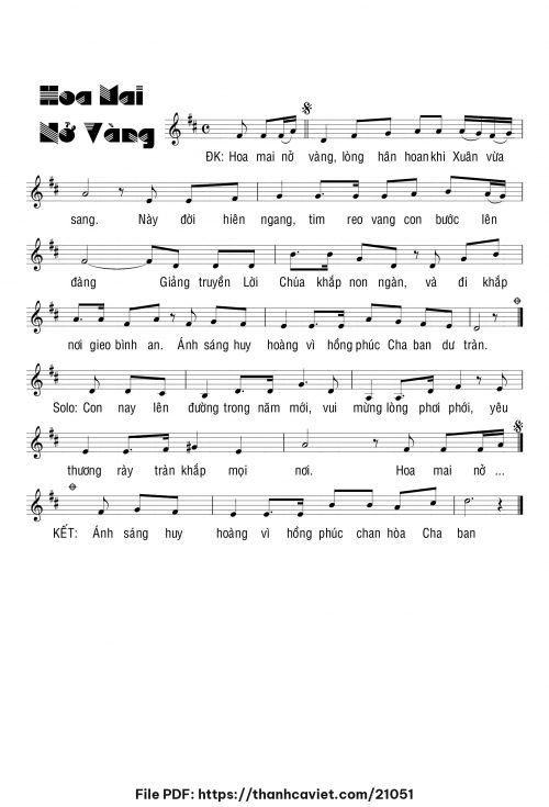 Hoa mai nở vàng - Chưa biết - trang 1