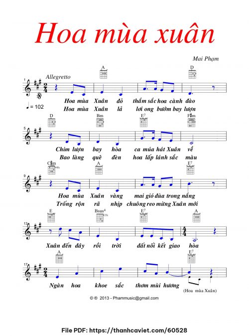 Hoa mùa xuân - Mai Phạm - trang 1