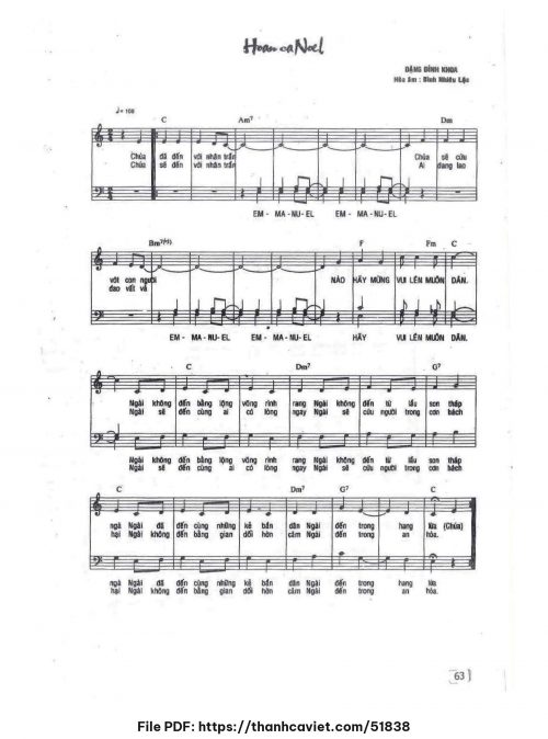 Hoan ca Noel - Đặng Đình Khoa - trang 1