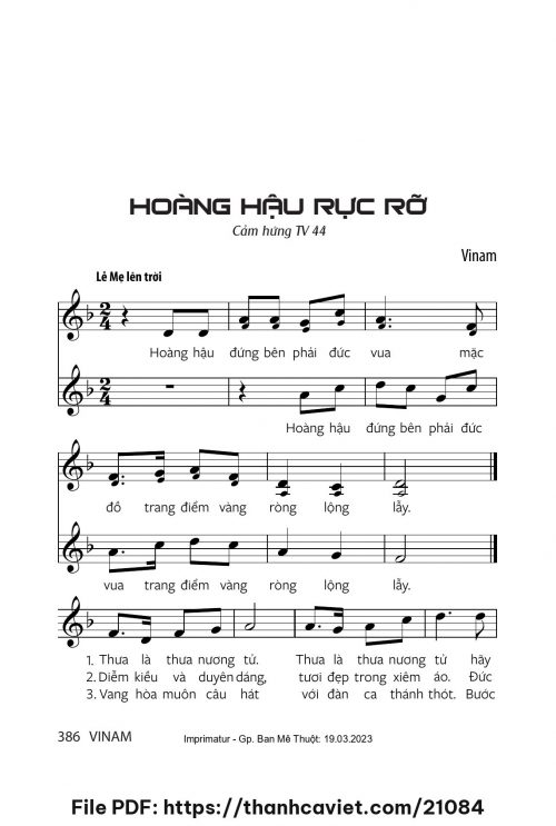 Hoàng hậu rực rỡ - Vinam - trang 1