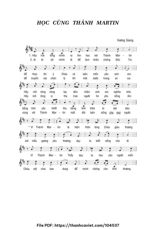 Học cùng Thánh Martin - Hương Giang - trang 1