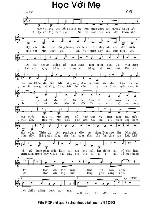 Học với Mẹ - Ý Vũ - trang 1