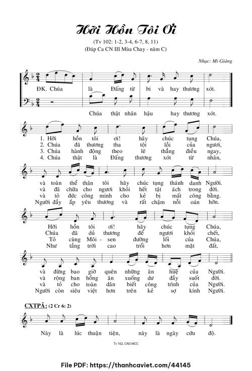 Hỡi hồn tôi ơi - Mi Giáng - trang 1