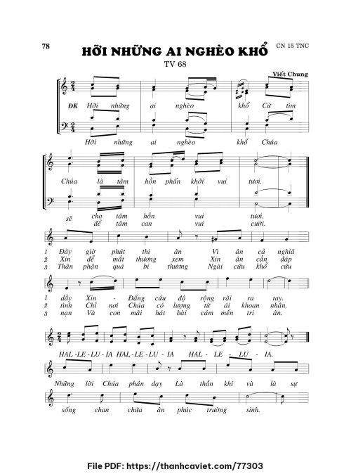 Hỡi những ai nghèo khổ - Viết Chung - trang 1