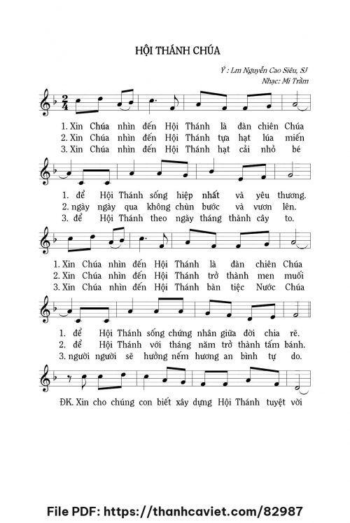Hội Thánh Chúa - Lm. Mi Trầm - trang 1