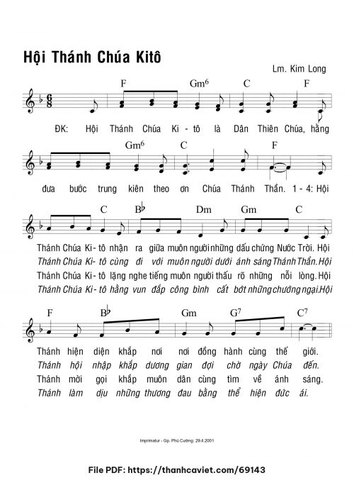 Hội Thánh Chúa Kitô - Lm. Kim Long - trang 1
