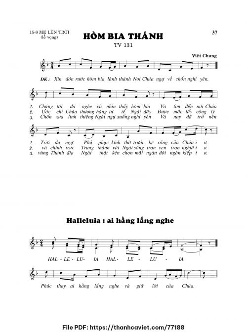 Hòm bia thánh - Viết Chung - trang 1
