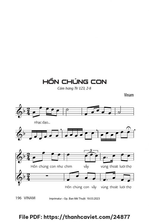 Hồn chúng con - Vinam - trang 1