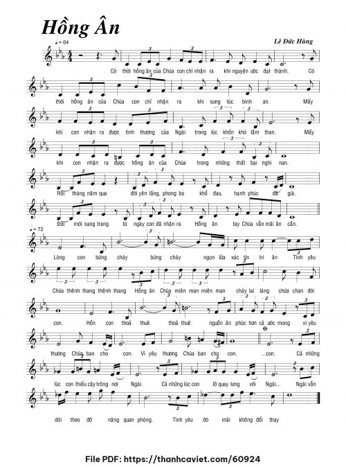 Hồng ân - Lê Đức Hùng - trang 1