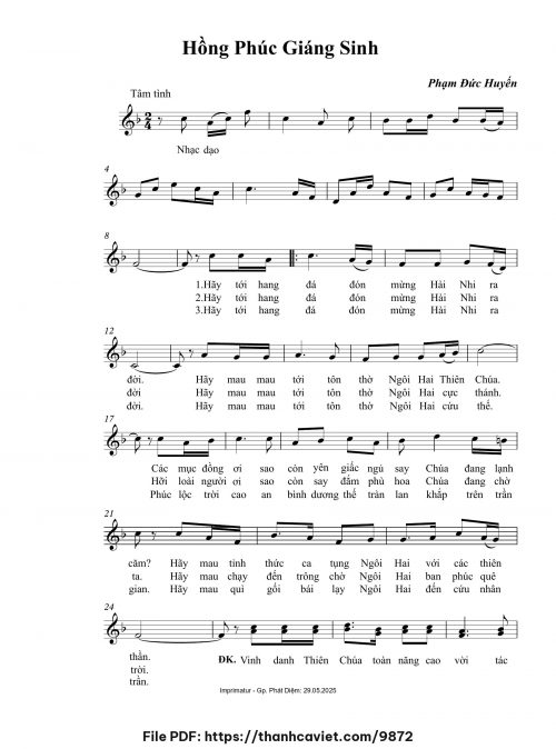 Hồng phúc Giáng Sinh - Phạm Đức Huyến - trang 1