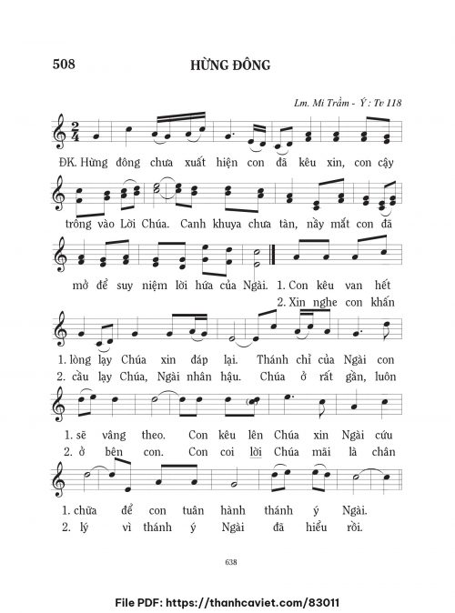 Hừng đông - Lm. Mi Trầm - trang 1