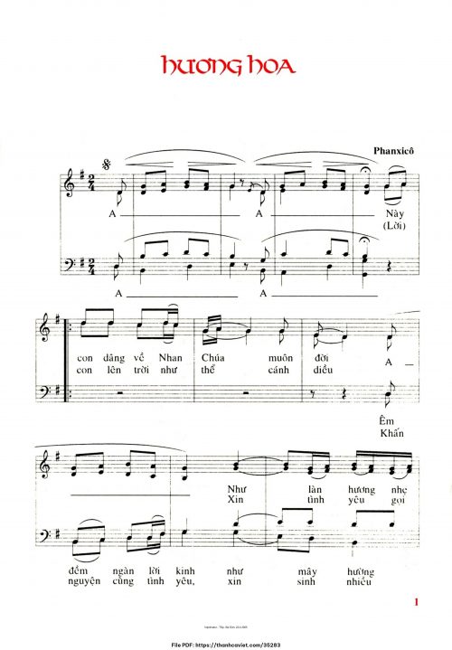 Hương hoa - Phanxicô - trang 1