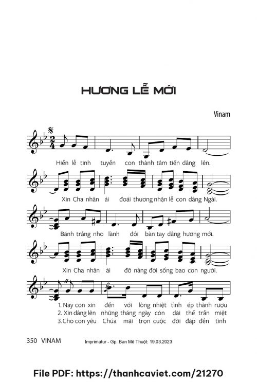 Hương lễ mới - Vinam - trang 1