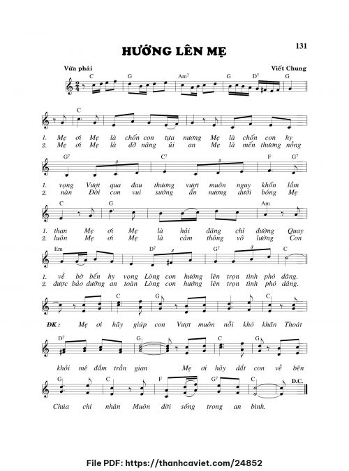 Hướng lên Mẹ - Viết Chung - trang 1