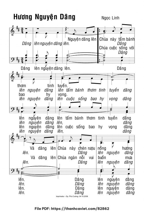 Hương nguyện dâng - Ngọc Linh - trang 1