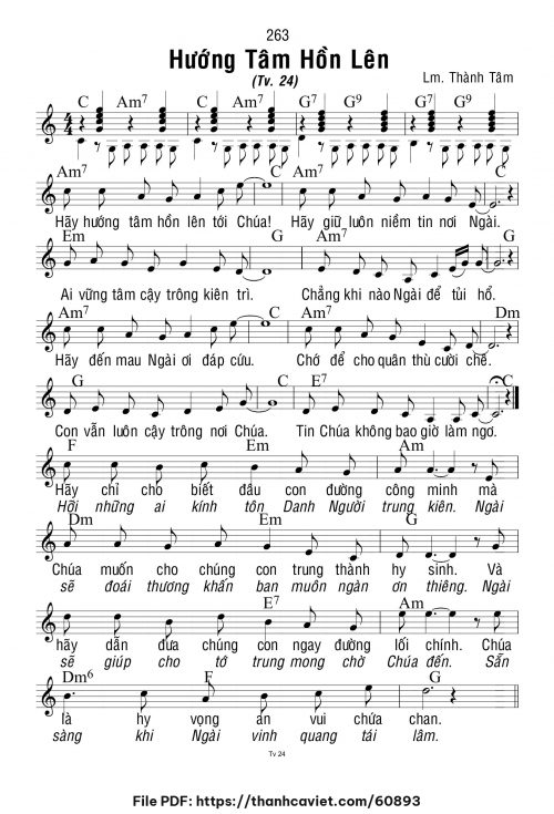 Hướng tâm hồn lên - Lm. Thành Tâm - trang 1