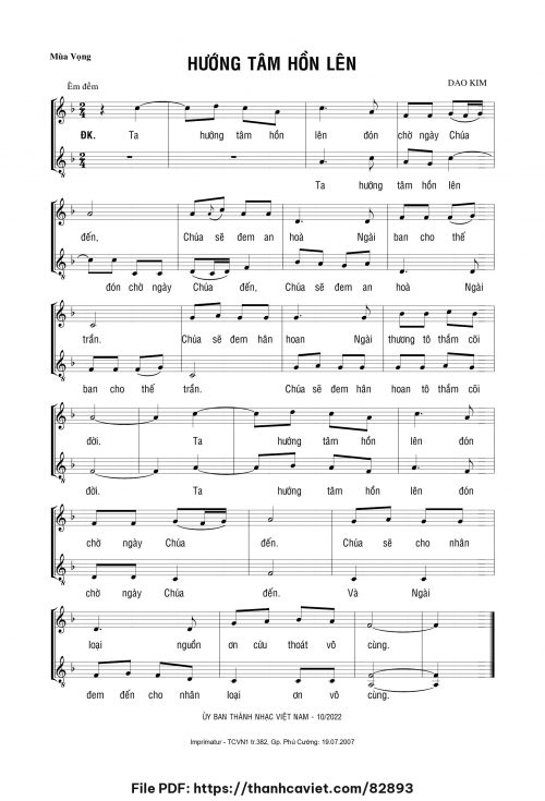 Hướng tâm hồn lên - Lm. Dao Kim - trang 1