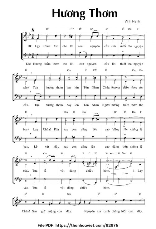 Hương Thơm - Lm. Vinh Hạnh - trang 1