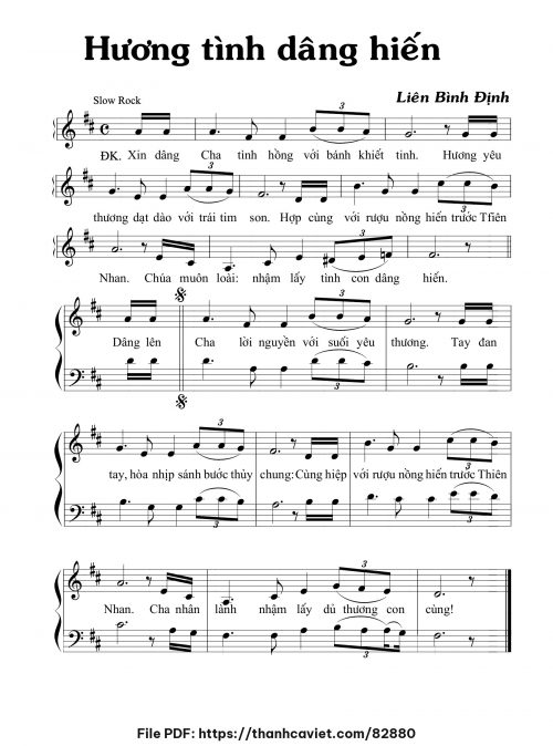 Hương tình dâng hiến - Liên Bình Định - trang 1