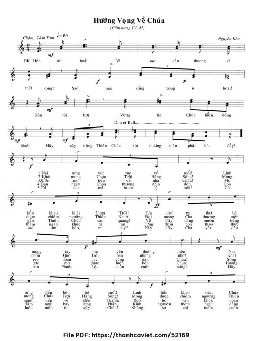 Hướng vọng về Chúa - Nguyên Kha - trang 1