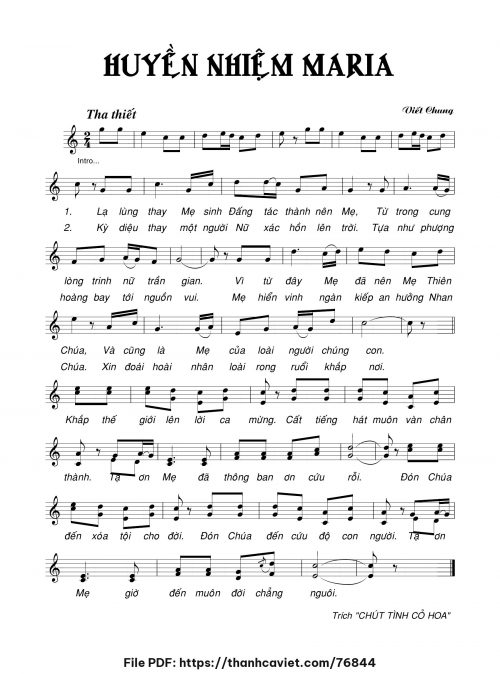 Huyền nhiệm Maria - Viết Chung - trang 1