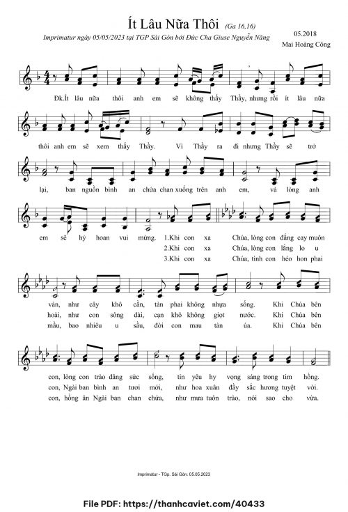 Ít lâu nữa thôi - Mai Hoàng Công - trang 1