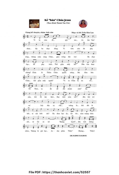 Kẻ “bán” Chúa Giê-su - Trần Kim Lan - trang 1